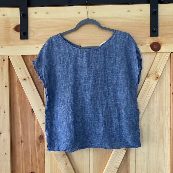 Cynthia Rowley Tops - Cynthia Rowley Linen Chambray Top